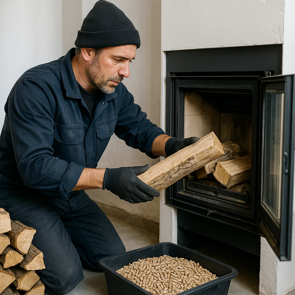 Bois et granulés : bien choisir, stocker et brûler propre pour une cheminée, un insert ou un poêle performant