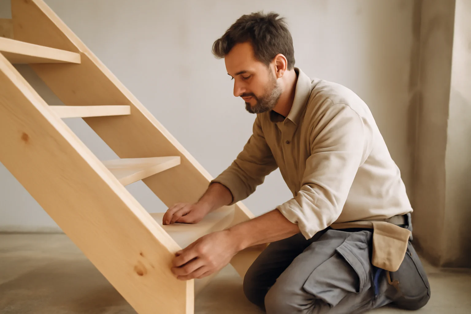 Préparer la pose d’un escalier en bois sur mesure : la méthode d’un menuisier