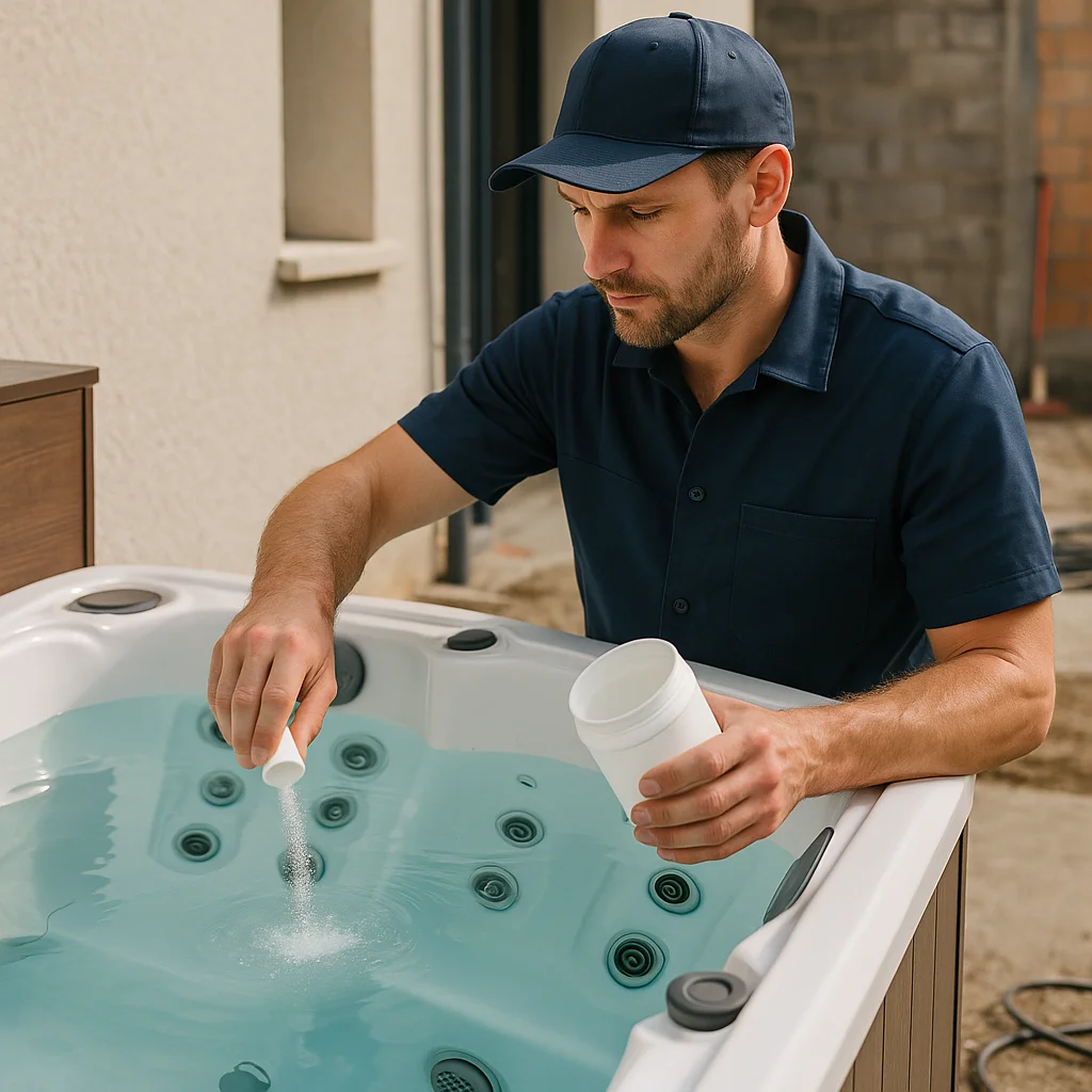Eau de spa limpide toute l’année : la routine d’un installateur pour un jacuzzi toujours prêt