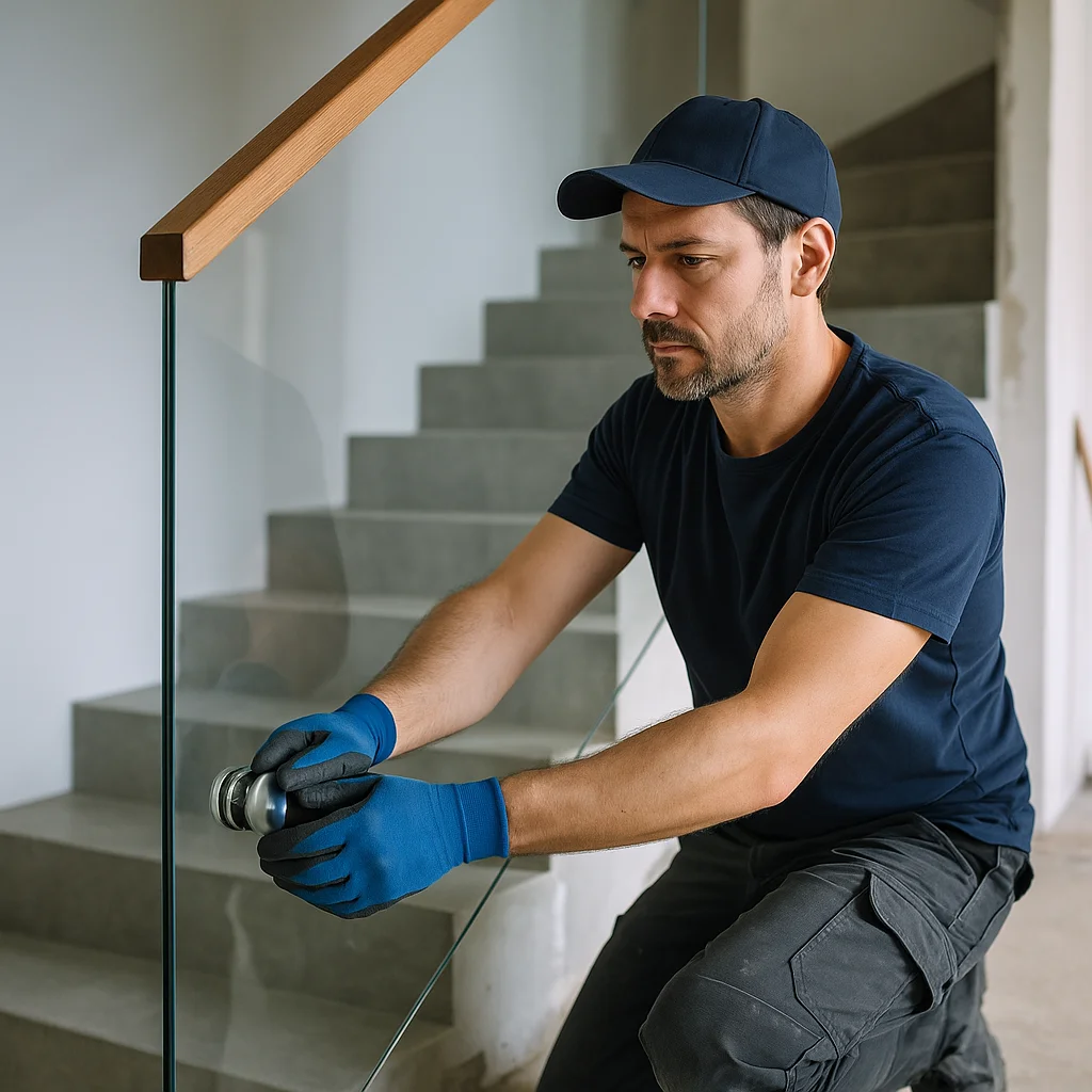 Escalier et garde-corps en verre : bien préparer votre projet avant l’intervention du vitrier